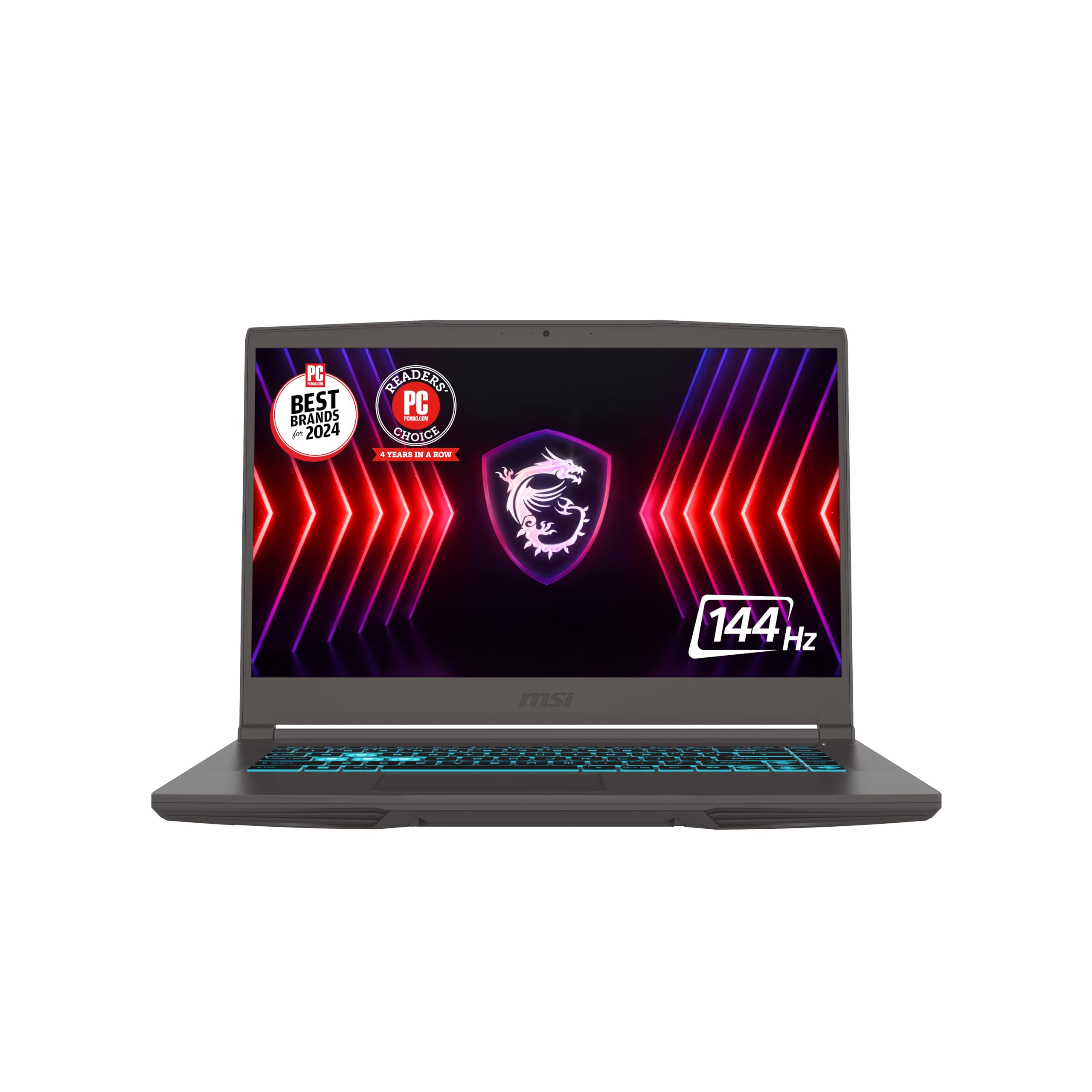 Portátil gaming FHD MSI Thin A15 de 15.6 pulgadas y 144 Hz: Ryzen 5-7535HS, NVIDIA Geforce RTX 2050, DDR5 de 8 GB, unidad de estado sólido (SSD) NVMe de 512 GB, Cooler Boost 5, Win 11: color negro