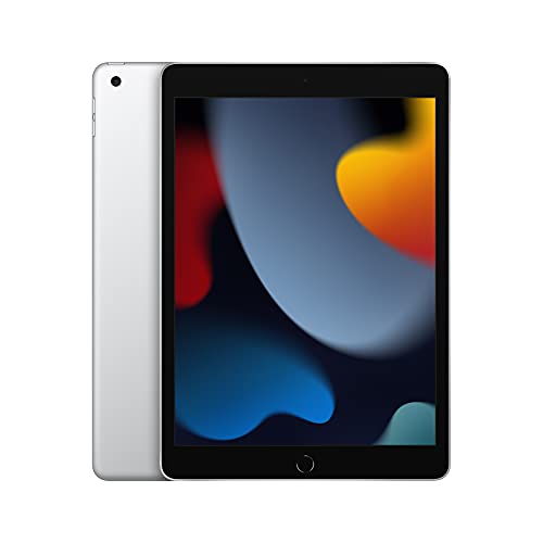 Apple iPad ( 9 generación ): with A13 Bionic chip, 10.2″ Retina Display, 64GB, Wi-Fi, 12MP front/8MP Back Camera, Touch ID, All-Day Battery Life – Silver